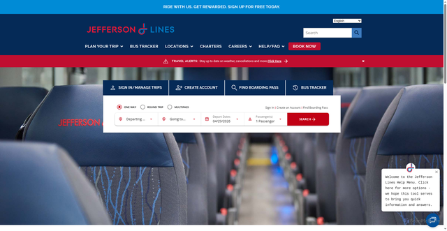 Security scan screenshot of https://www.jeffersonlines.com/