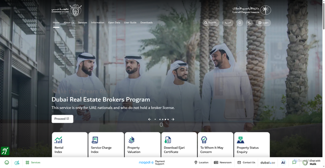 Security scan screenshot of https://dubailand.gov.ae/en/