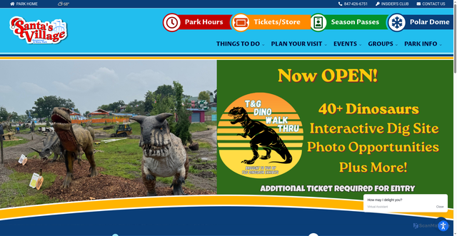 Security scan screenshot of https://santasvillagedundee.com