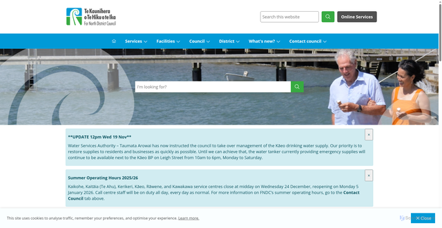 Security scan screenshot of https://www.fndc.govt.nz/