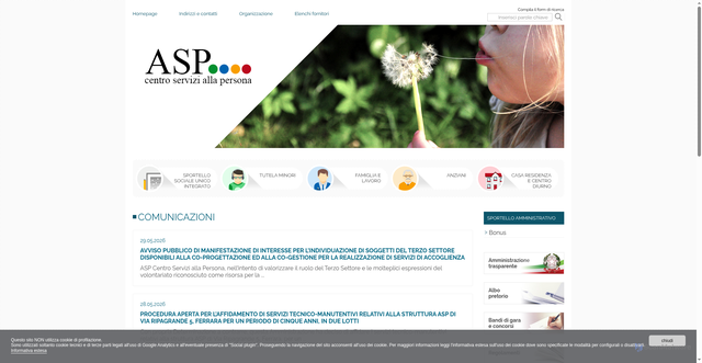 Security scan screenshot of https://www.aspfe.it