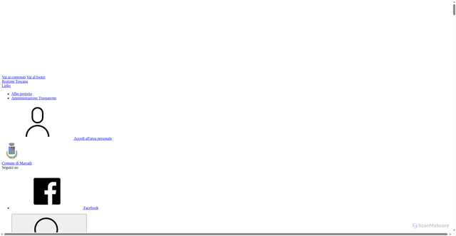 Security scan screenshot of https://www.comune.marradi.fi.it/