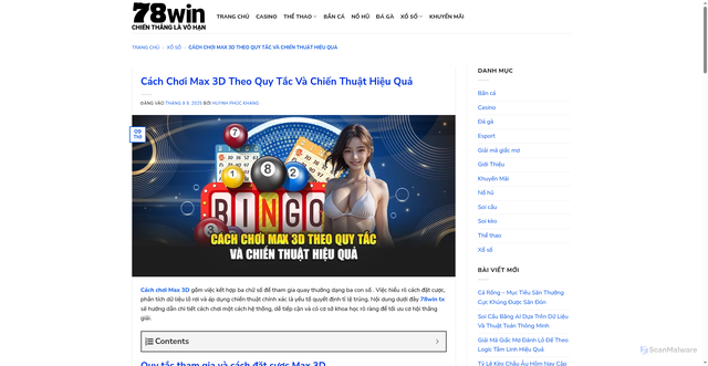 Security scan screenshot of https://shoponline.us.com/cach-choi-max-3d/