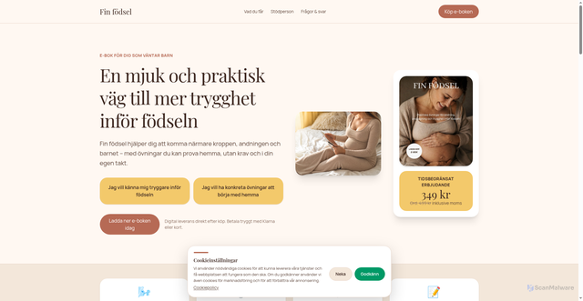 Security scan screenshot of https://finfodsel.se
