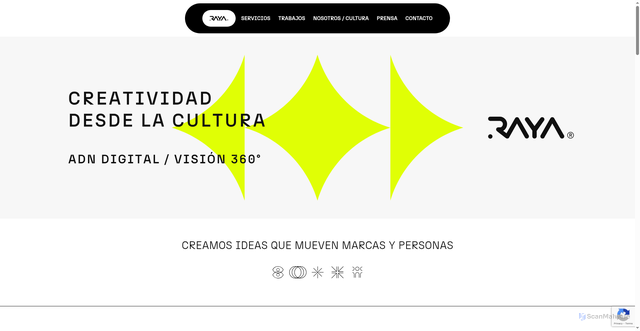 Security scan screenshot of https://raya.cl/
