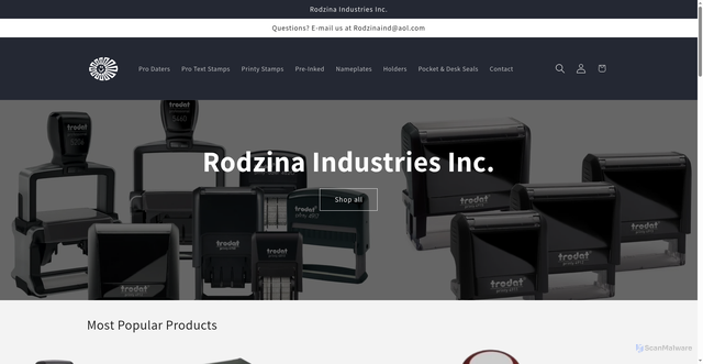 Security scan screenshot of https://rodzinaindustries.net