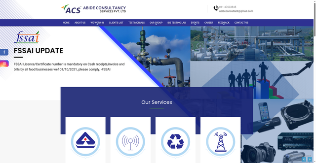 Security scan screenshot of https://www.abideconsultancy.com/