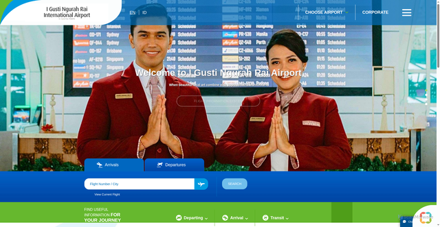 Security scan screenshot of https://bali-airport.com/