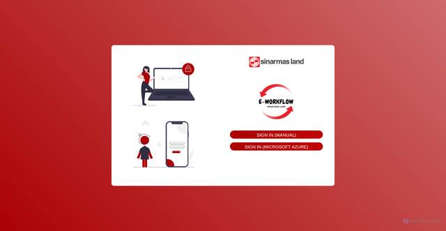 Security scan screenshot of https://eworkflow.sinarmasland.com