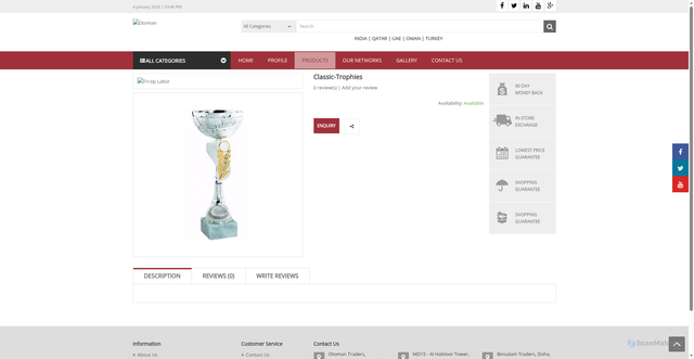 Security scan screenshot of http://otomanonline.salihmc.com/products_details.php?pro_id=104