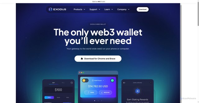 Security scan screenshot of https://exeduso.wixstudio.com/start