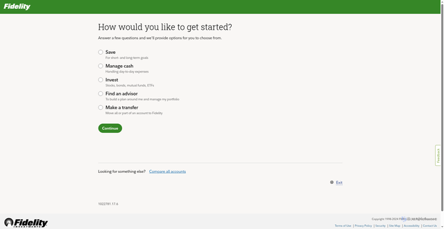 Security scan screenshot of https://digital.fidelity.com/prgw/digital/accountselector/index