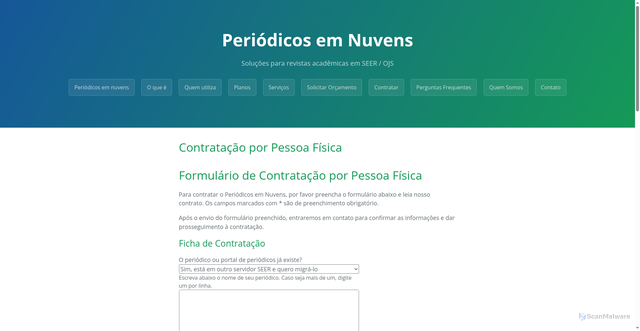 Security scan screenshot of https://penfooter.pages.dev/contratacao-por-pessoa-fisica/
