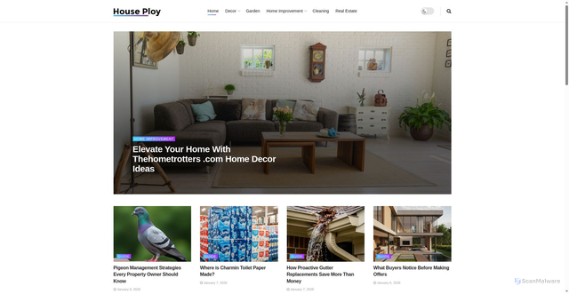 Security scan screenshot of https://houseploy.com/