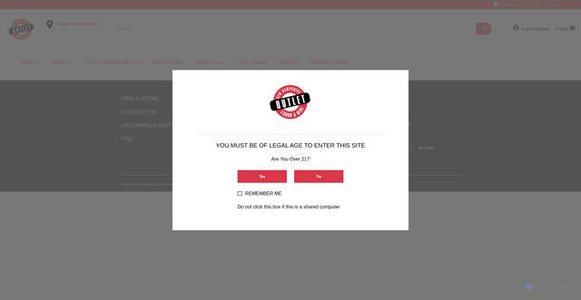 Security scan screenshot of https://liquorandwineoutlets.com