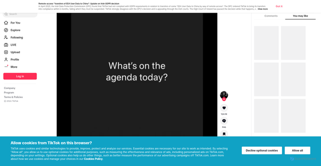 Security scan screenshot of https://vt.tiktok.com/ZS9c687pa/