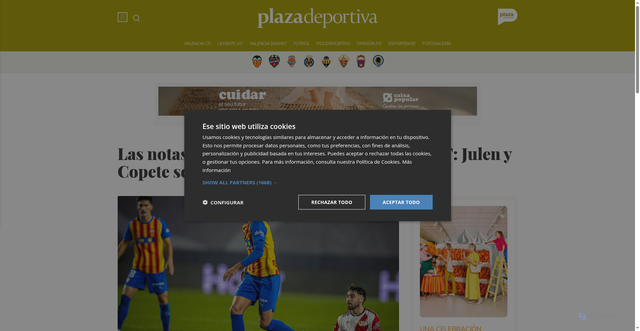 Security scan screenshot of https://plazadeportiva.valenciaplaza.com/plazadeportiva/valenciacf/las-notas-del-rayo-vallecano-1-1-valencia-cf-julen-y-copete-sostienen-al-equipo