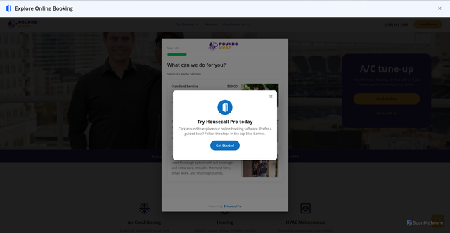 Security scan screenshot of https://www.housecallpro.com