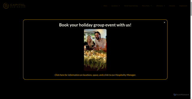 Security scan screenshot of https://capitalalehouse.com/