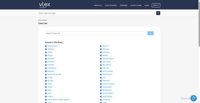 Security scan screenshot of https://case-law.vlex.com