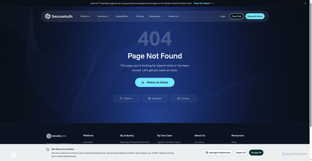Security scan screenshot of https://arculix.com