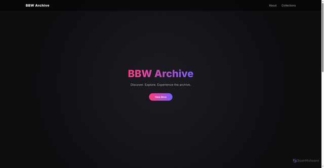 Security scan screenshot of http://bbwarchive.xyz/