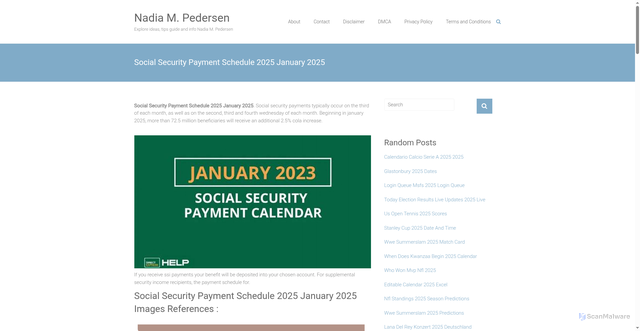 Security scan screenshot of https://nadiapedersenm.pages.dev/lgprc-social-security-payment-schedule-2025-january-2025-uvhyg/