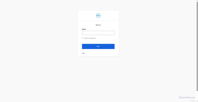 Security scan screenshot of https://dell--c.vf.force.com