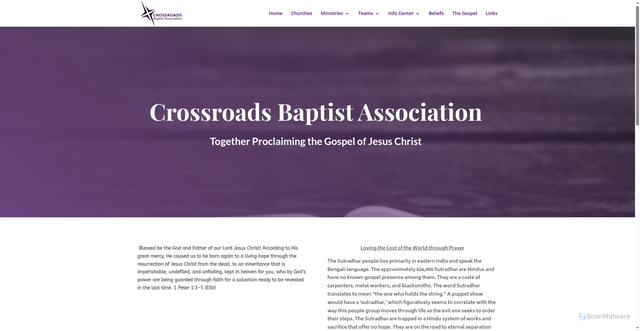 Security scan screenshot of https://crossroadsba.net/