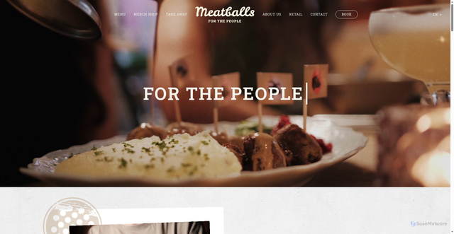 Security scan screenshot of https://meatball.se