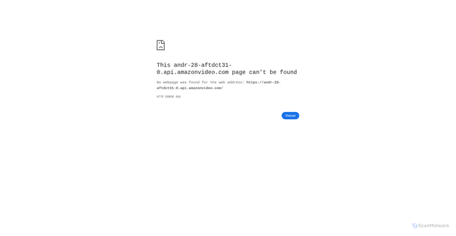 Security scan screenshot of https://andr-28-aftdct31-0.api.amazonvideo.com