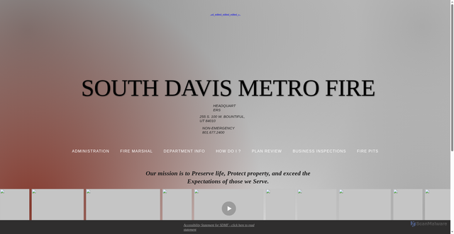 Security scan screenshot of https://www.sdmetrofire.gov/