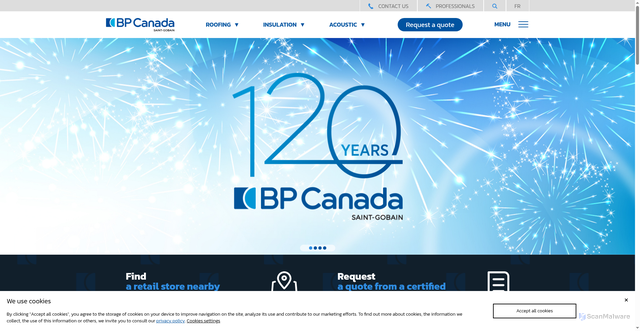 Security scan screenshot of https://bpcan.com/home/