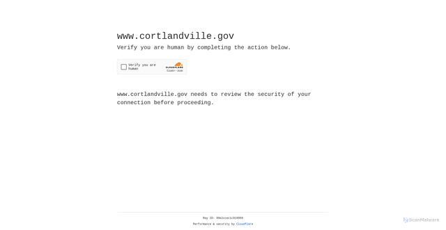 Security scan screenshot of https://www.cortlandville.gov/