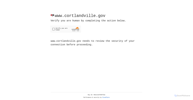 Security scan screenshot of https://www.cortlandville.gov/