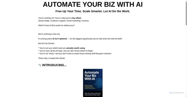 Security scan screenshot of http://scalehackai.com/