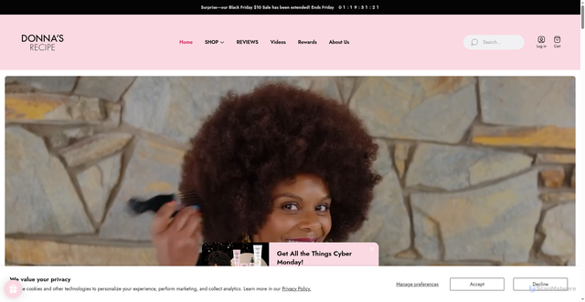 Security scan screenshot of https://www.donnasrecipe.com/?srsltid=AfmBOopaCAV2Jo2d46vpe6TCCSBAn3vZQVVbkJUJ1Gbb17np_4M1lnzn