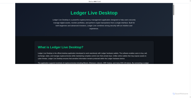 Security scan screenshot of https://liveglive-eng.wixstudio.com/en-us