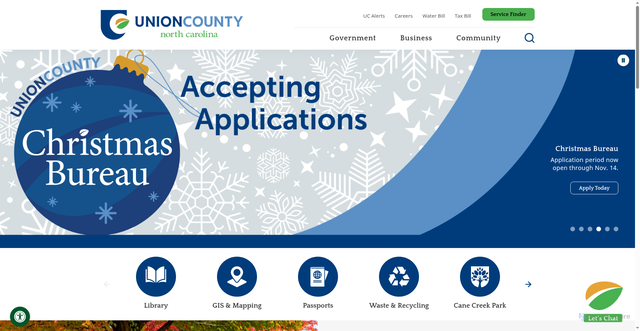 Security scan screenshot of https://www.unioncountync.gov/