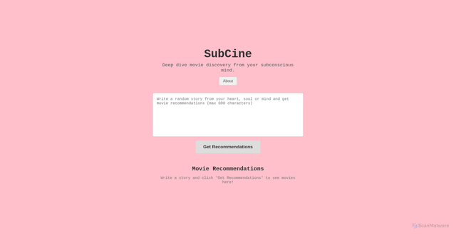 Security scan screenshot of https://subcineonline.info/