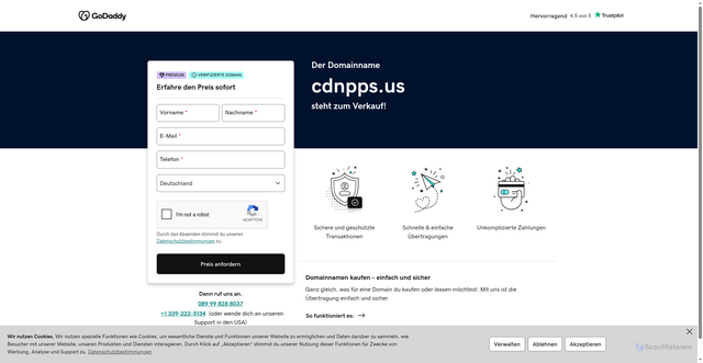 Security scan screenshot of https://cdnpps.us