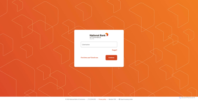 Security scan screenshot of https://secure.nbcbanking.com