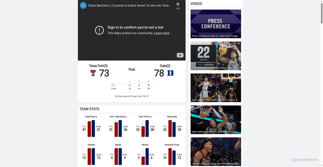 Security scan screenshot of https://sbnation.static.api.areyouwatchingthis.com/hosted/ncaab/games/509119?video=Dz5F2VVw1rs