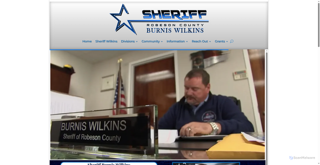 Security scan screenshot of https://robesoncountysonc.gov/