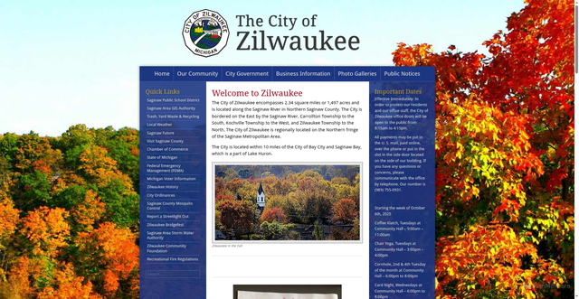 Security scan screenshot of https://www.zilwaukeemichigan.gov/