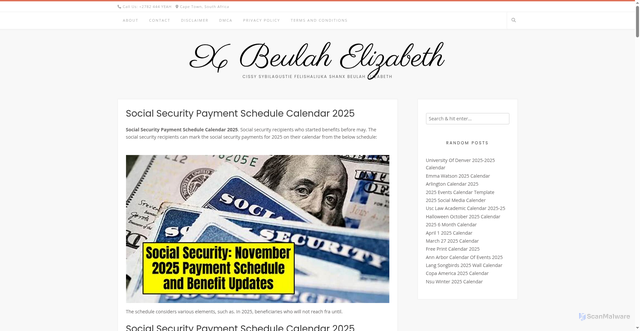 Security scan screenshot of https://xbeulahelizabeth.pages.dev/kzhgw-social-security-payment-schedule-calendar-2025-ybpdt/