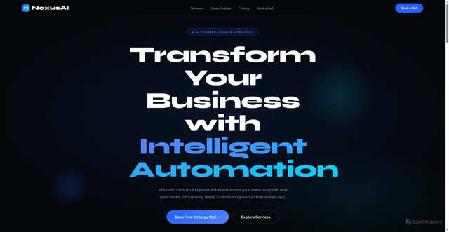 Security scan screenshot of https://nexusaiagency-h11aprkfth.edgeone.dev/