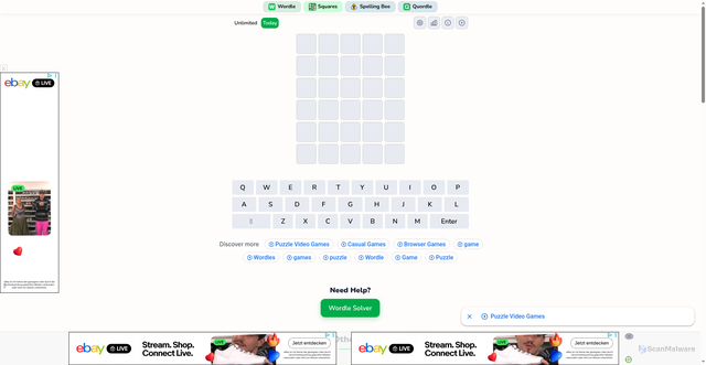 Security scan screenshot of https://wordleplay.com/today