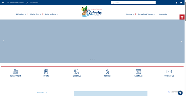 Security scan screenshot of https://oglesbyil.gov/