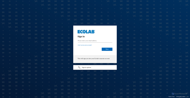 Security scan screenshot of https://3dtrasarcip.ecolab.com